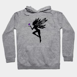 Fairy with Purple Butterfly Hoodie